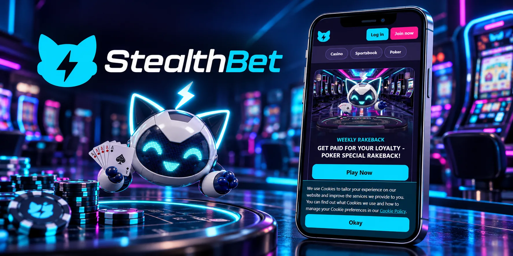 StealthBet Casino App Screenshot